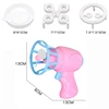 Summer Funny Magic Bubble Blower Machine Electric Automatic Bubble Maker Gun with Mini Fan Kids Outdoor Toys Wedding Supplies 6
