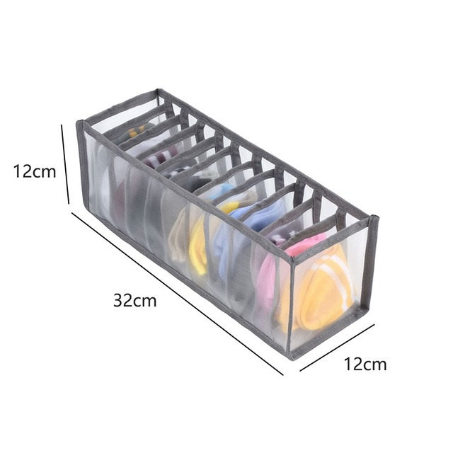 Underwear Storage box Foldable Drawer Organizer for Underwear Socks Shorts Bra Home Cabinet Clothes Organizers Washable