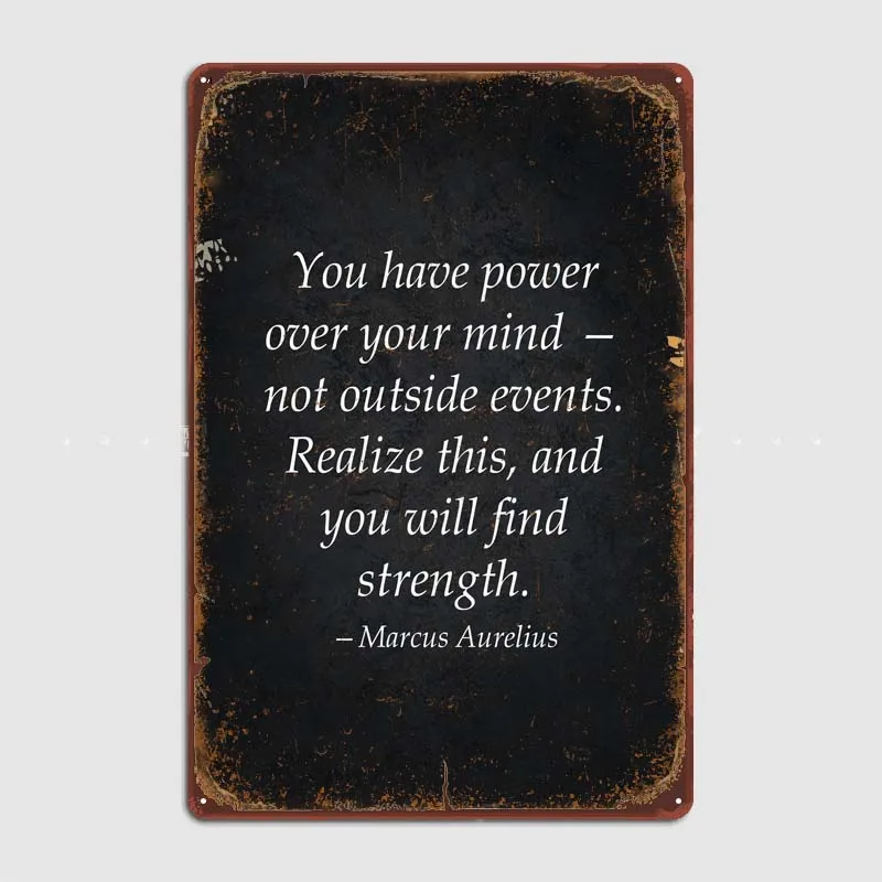 Металлическая Настенная роспись Power Over Your Mind, металлические знаки, индивидуальное украшение для дома, предметы декора, Постер для украшения игровой комнаты