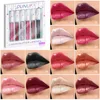 DUNUF 6-Piece Liquid Glitter Lipstick Set - Glossy Finish, Long-Lasting Waterproof Lip Stain in Mixed Color System, Orange, Pink 1