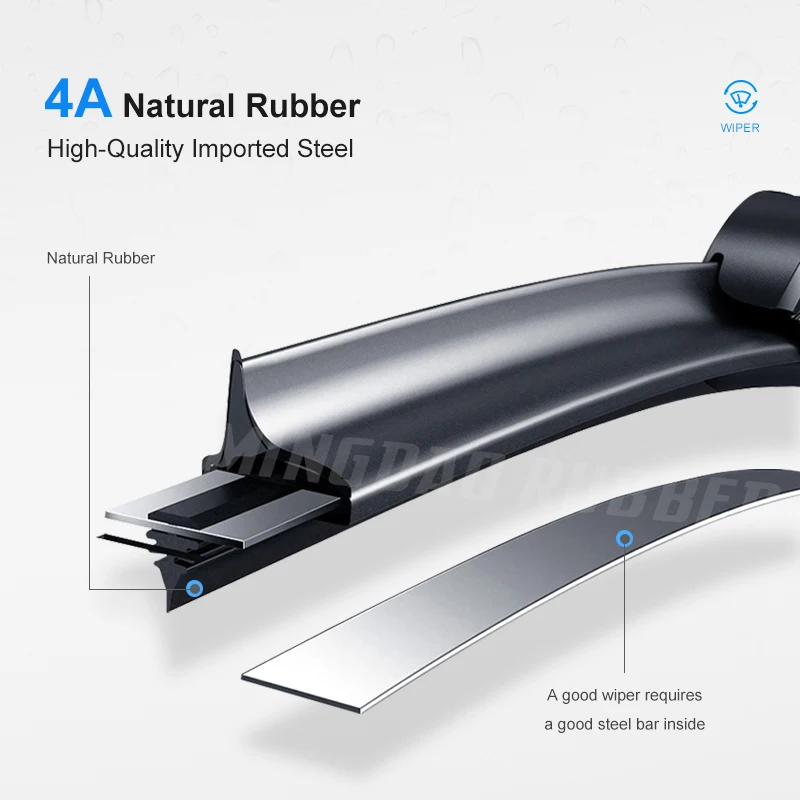 For Toyota 4Runner MK4 2002-2009 2003 2004 2005 Wiper Front & Rear Wiper Blades Windshield Windscreen Window Brushes 22"+20"+12" - Image 6