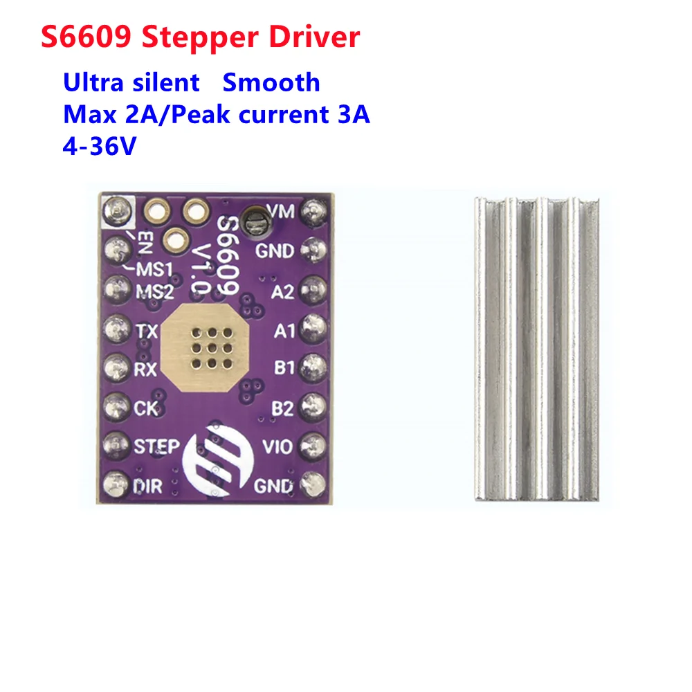 S6609 stepper motor driver stepping breakout drive module compatible GC6609 controller replace TMC2209 CNC machine parts |