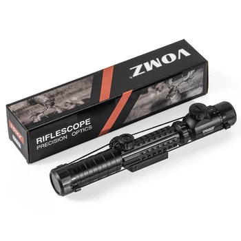 VOMZ 3-9X32 EGC Tactical Optic Red Green Illuminated Riflescope - Holographic Reflex 4 Reticle Red Dot Combo Hunting Rifle Scope 6