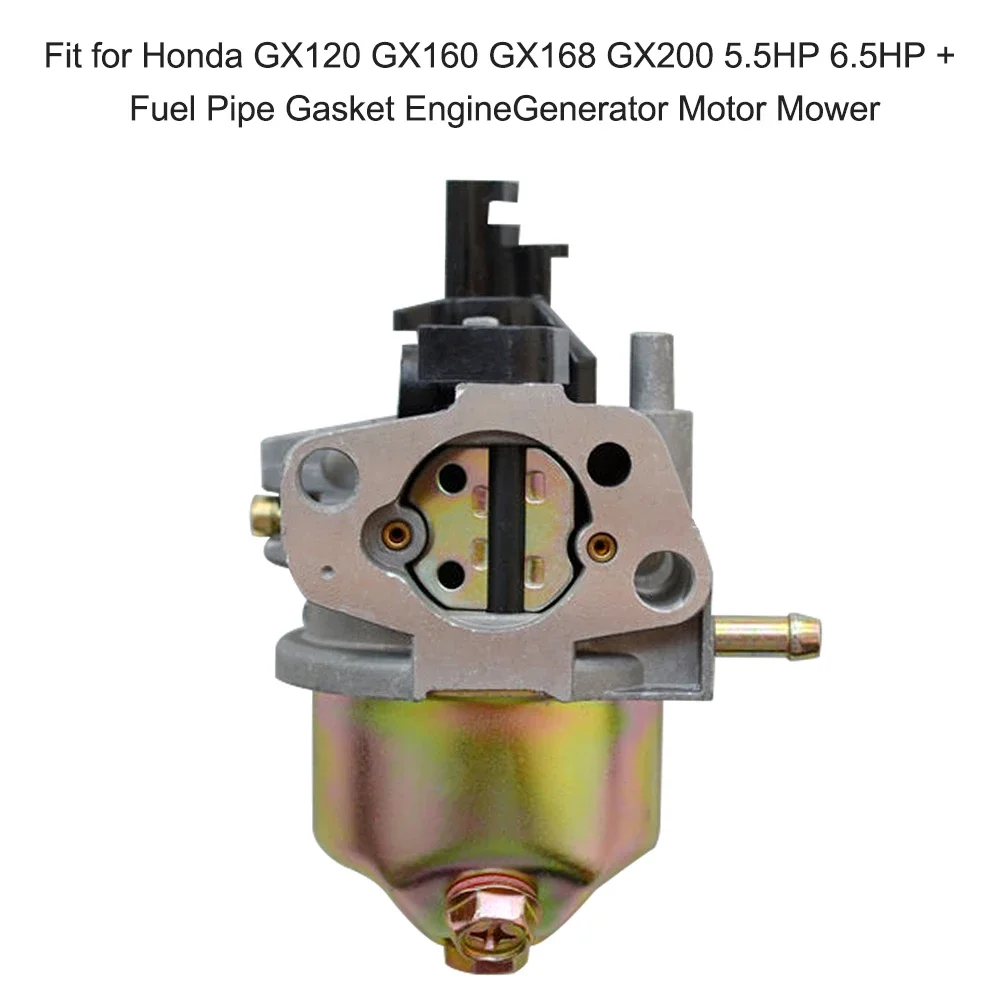 Motor Mower Carburetor Carb Fit for Honda GX120 GX160 GX168 GX200 5.5HP 6.5HP + Fuel Pipe Gasket Engine Generator Carburator convenient practical carburetor kit string carburetor trimmer for honda gx25 gx35 gx25nt gx25t gasket lawn mower