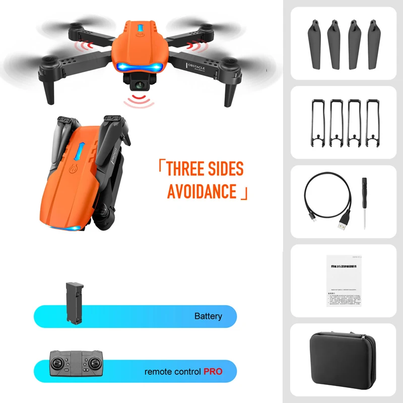 fly x5 explorers 4ch 2.4 g remote control quadcopter New E99 K3 PRO Rc Drone 4k Profesional HD Dual Camera Obstacle Avoidance WIFI FPV Foldable Quadcopter Adults Remote Control Toys orb remote control mini quadcopter RC Quadcopter