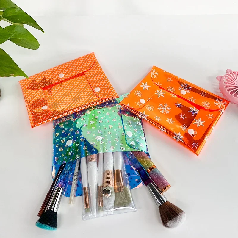 

5 шт., прозрачные мини-кошельки для мелочи, из ПВХ