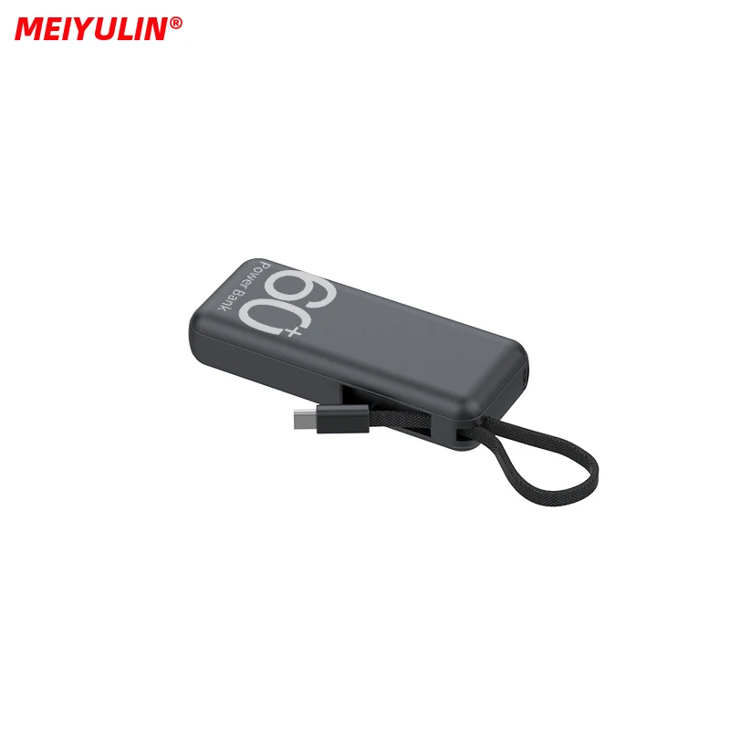 5000mAh Mini Power Bank With Type-C Cable Portable Fast Charging Mobile External Spare Battery Charger for iPhone Samsung Xiaomi 2