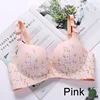 Women Flower Print Seamless Bra Sexy Lingerie Floral Push Up Bras One-Piece Underwear 5
