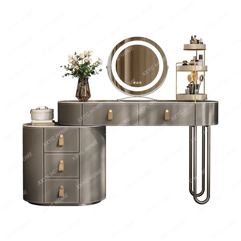 

Affordable Luxury Style Solid Wood High-Grade Dressing Table Storage Integrated Modern Minimalist Bedroom Makeup Table