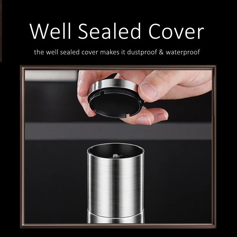 LFGB Certificated 304 Stainless Steel and High Borosilicate Glass Pepper Transparency Anti-fall Mill Salt Cumin Spice Grinder