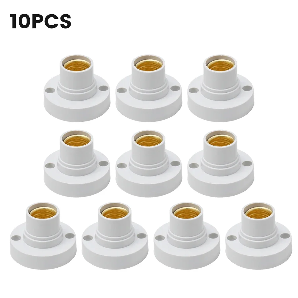 Lamp Bulb Holder Lamp Holder Lamp Base Led Lamp Base Lamp Socket Adapter 10Pcs E14 Light Bulb Holder Base Fitting Screw Cap LED Light socket bulb e14 Lamp Fixing Adapter Converter 100-230V Lamp Base