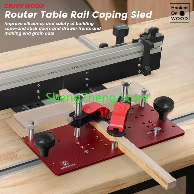 Router Coping Sled Coping Sled With Aluminum Guide & Acrylic Dust Board ...