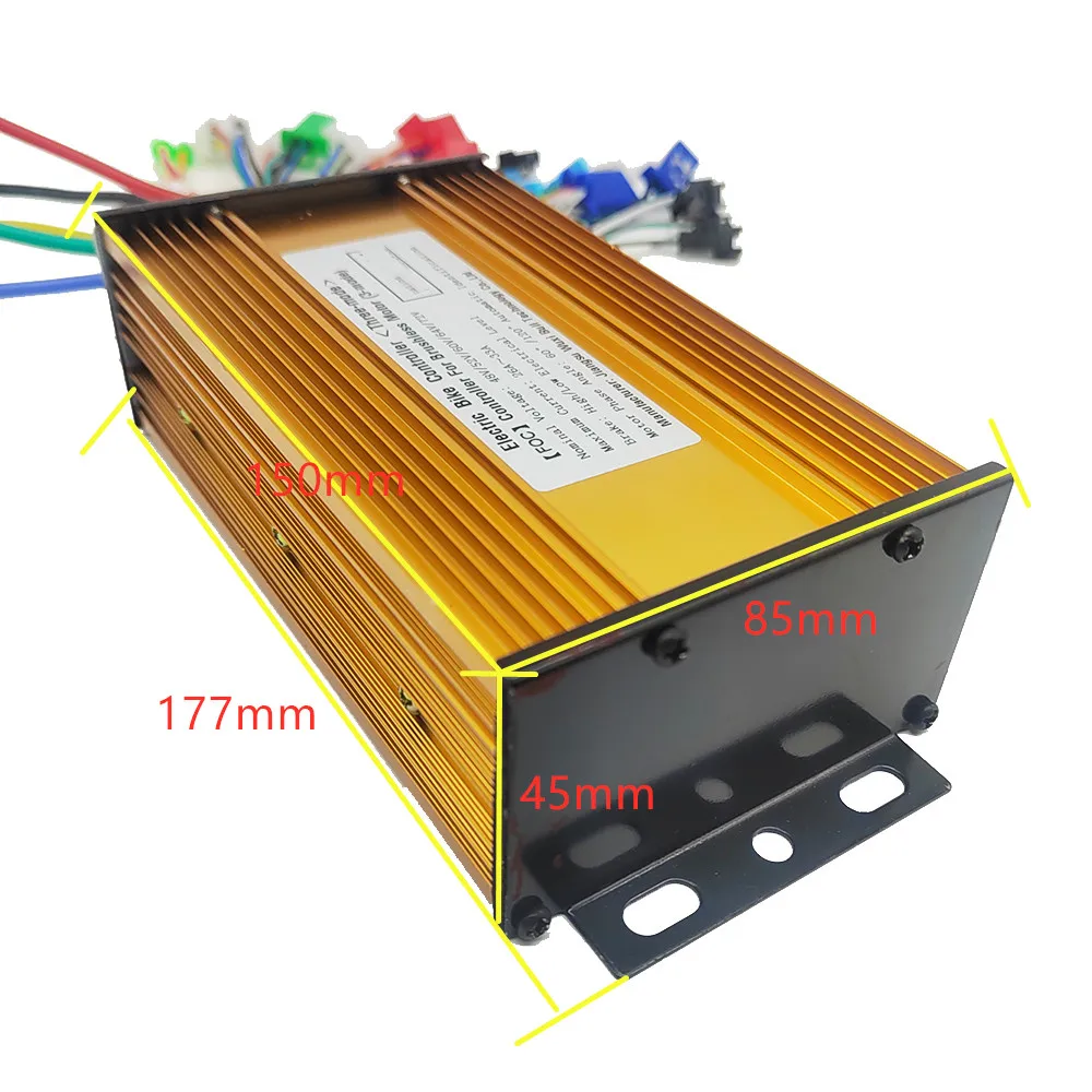 36V 48V 60V 72V 500W 600W 650W 800W 1000W E-bike E-scooter Sine Wave Brushless Controller for Electric Bike Scooter BLDC Motor