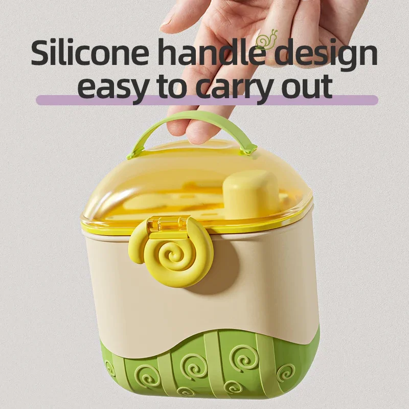 Food Grade PP Children Food Snack Storage Box BPA Free Baby Milk Powder Dispenser Infant Formula Container