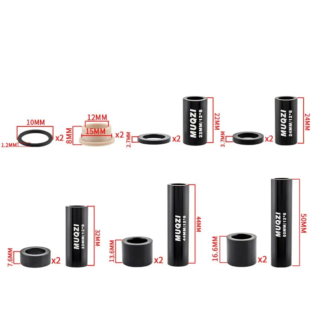 MTB 리어 쇼크 부싱 ID 12.7mm OD 15mm 충격 흡수 장치 DU 부싱 범용 22 - 68mm 자전거 리어 쇼크 흡수 장치