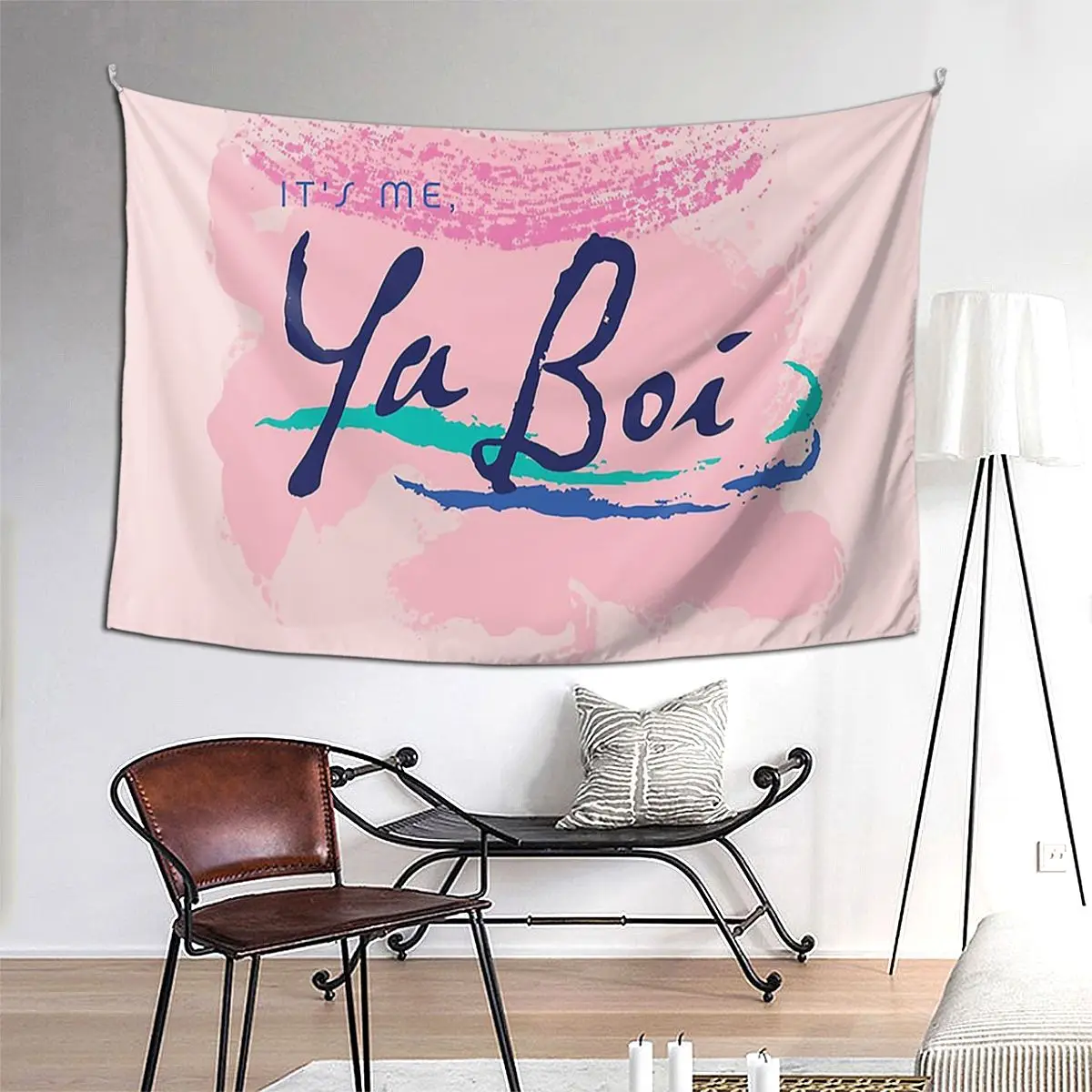 

Ya Boi Tapestry Art Wall Hanging Aesthetic Home Decor Tapestries for Living Room Bedroom Dorm Room