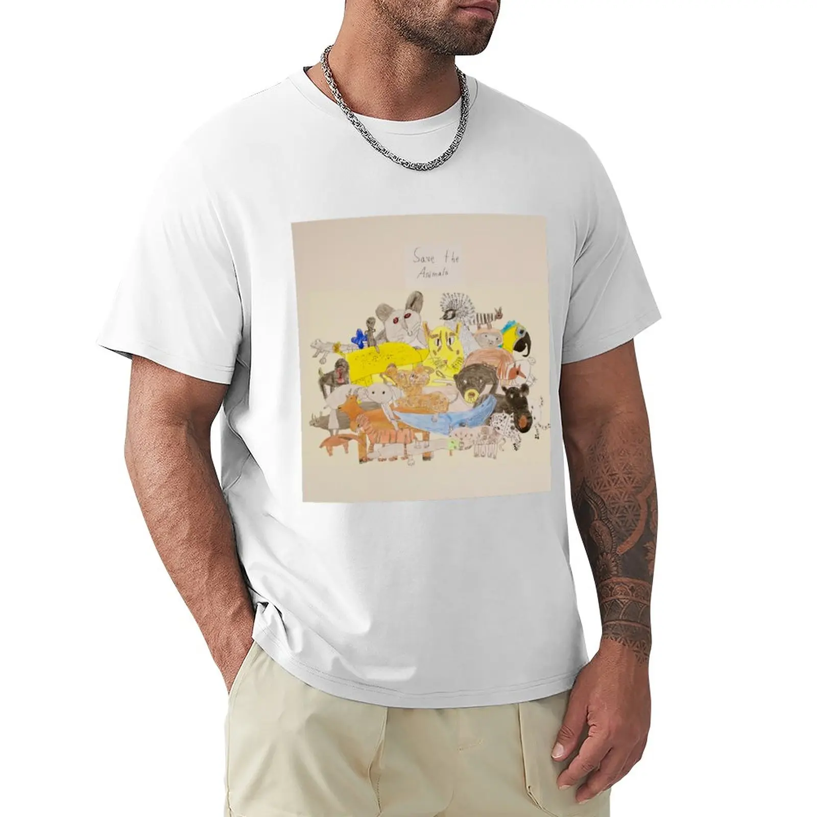 

Endangered Animals T-Shirt oversized boys whites mens t shirts