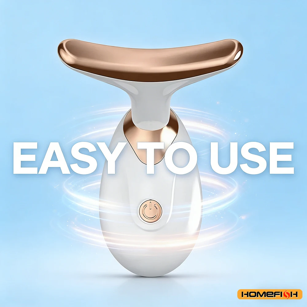 Advanced EMS Microcurrent Facial Firming Massager - Instantly Tighten Skin and Smooth Wrinkles with Ion-Enhancement, Portable Design