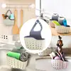Kitchen Storage Drain Basket Soap Sponge Holder Kitchen Sink Holder Adjustable Sponge Shelf Hanging Drain Basket Kitchen Tools 3