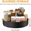 Stainless Steel Layer Turntable Organizer Multifunction Kitchen Storage Decorative Trays Rotating Spice Rack Kitchen Accessories 3