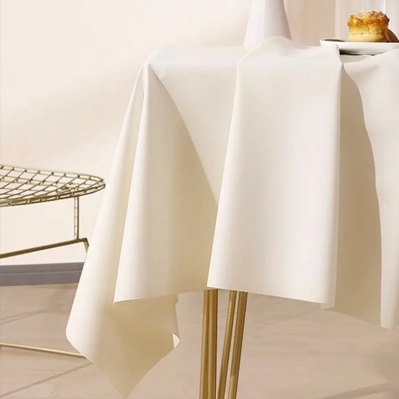 

A-83 cream style lambskin tablecloth atmospheric no-wash oil-proof waterproof non-slip coffee table cloth dining table