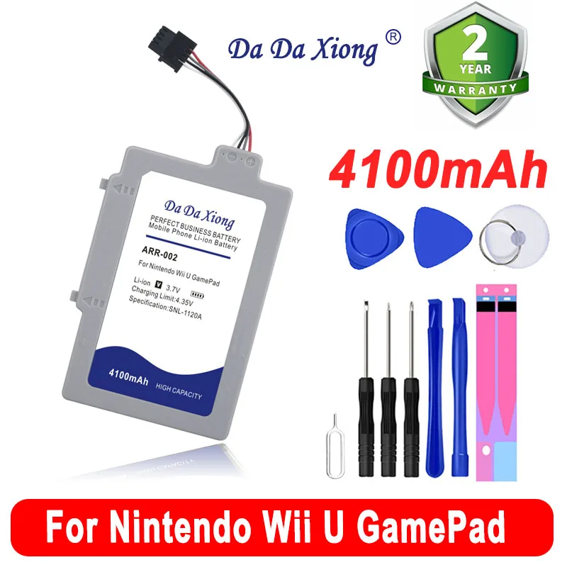 Dadaxiong Wup-002 Arr-002 4100Mah Battery For Nintendo Wii U Gamepad Controller Joystick Battery