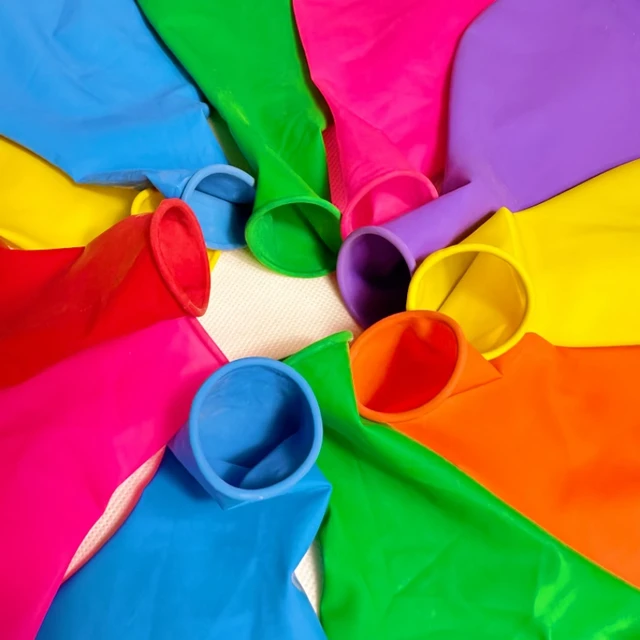 Globos De Helio De Látex - Pack De 5 A 50 Unidades - Multicolor - Para Fiestas Y Cumpleaños