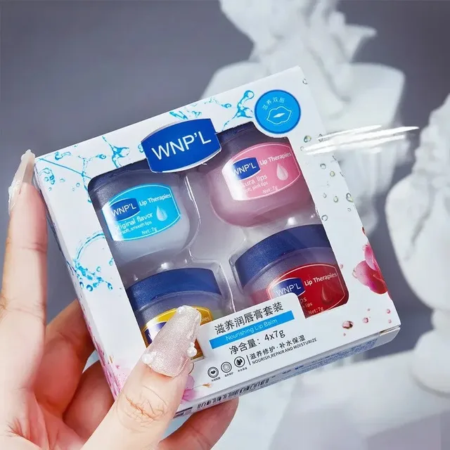 4/6/8pcs Moisturizing Lip Balm Set Whitening Moisturizing Base Natural Plant Base Moisturizing Crack Lip Care Jelly Moisturizer 4