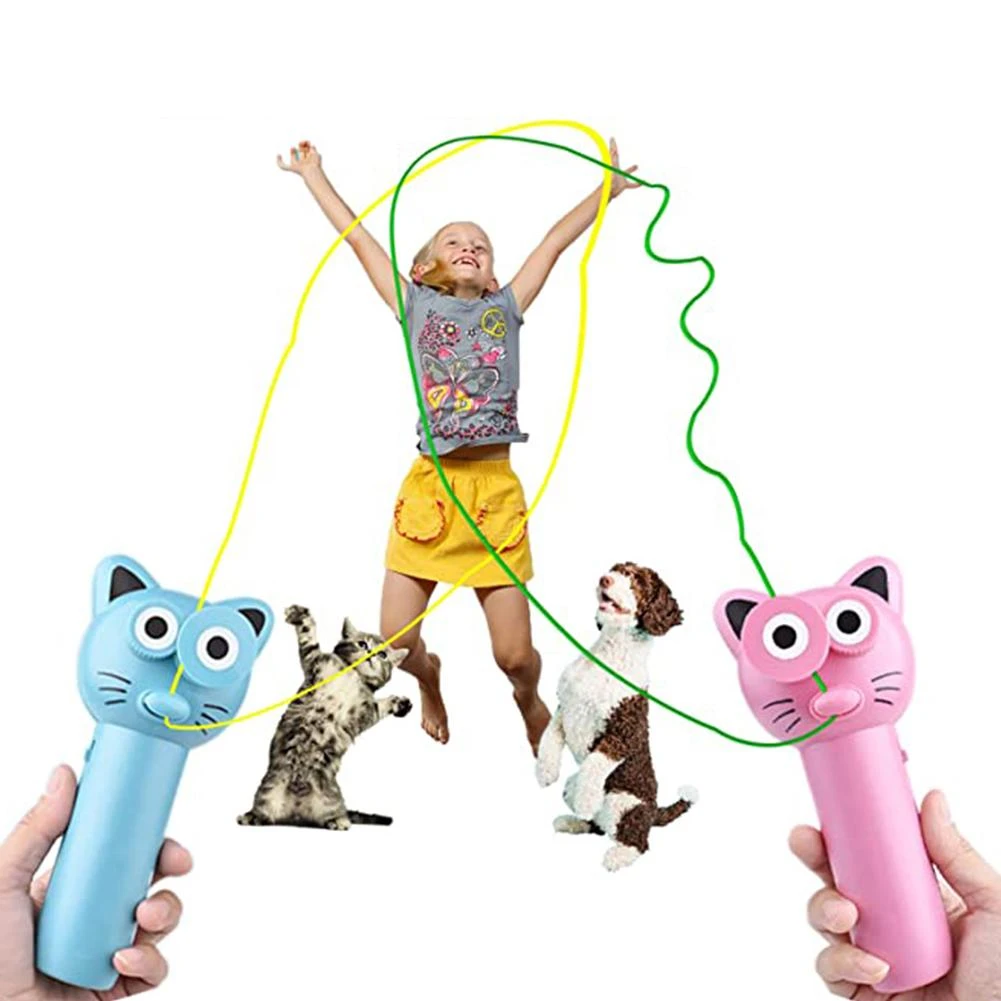 dog toys String Launcher Fling String Cat Toy Electronic Handheld Rope Cat Games Teasing Interactive Toys Accessories Funny Pet Supplies best interactive dog toys