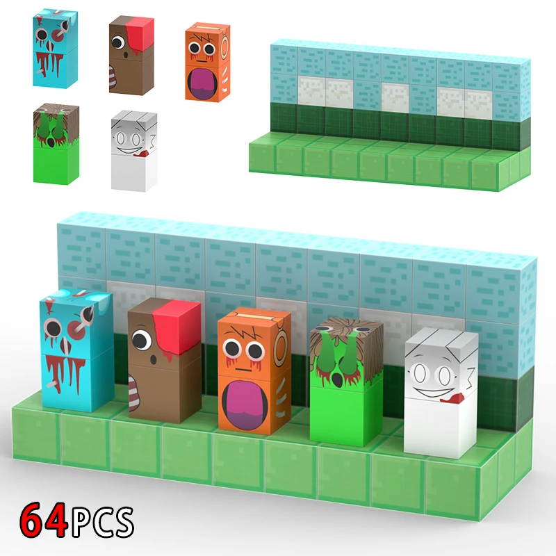 Sprunki Figures Magnetic Blocks Toys Incrediboxs Sprunki Magnet Toys STEM Sensory for Toddler Xmas Easter Birthday Gift magnetic building blocks magnetic assembly toy magnetic alphabet toys