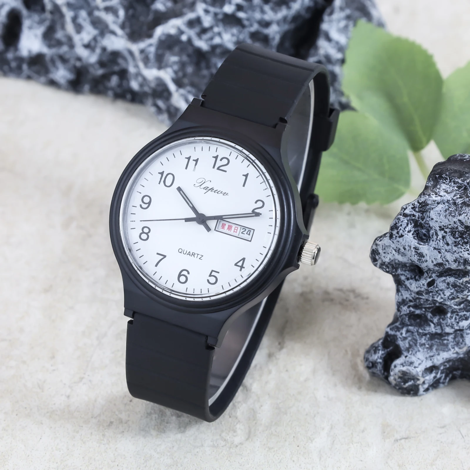 Versatile Dual Calendar Silicone Sports Watch – Waterproof Back-to-School Gift