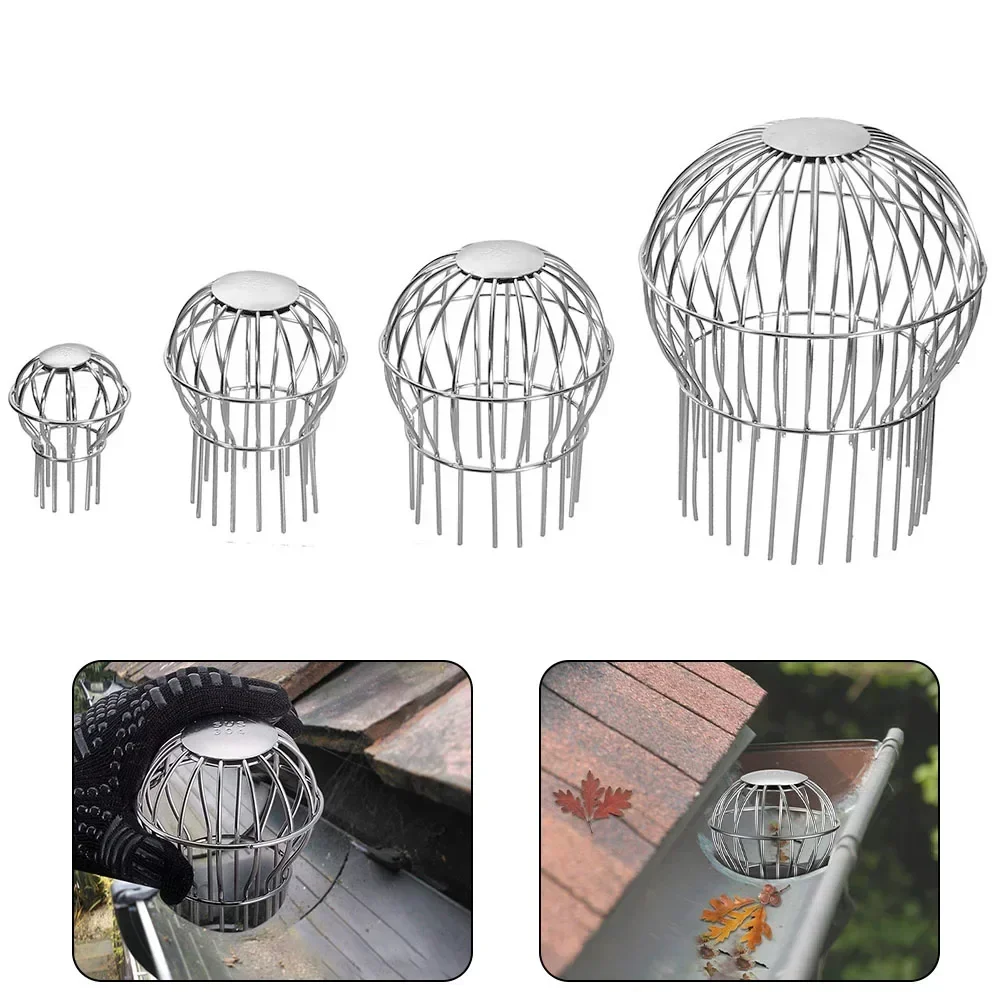 Roof Drain Drainage Ditch Anti-Blocking Mesh Cover Stainless Steel Household Balcony Floor Drainroof Floor Drain 1pcs