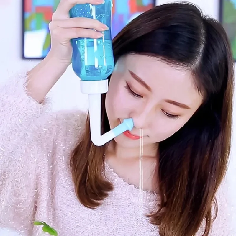 Nasal Wash Cleaner Nasal Irrigator Baby Spray Aspirator Syringe Wash Baby Irrigator Bottle Sink Rhinitis Treatment Device nose wash cleaner