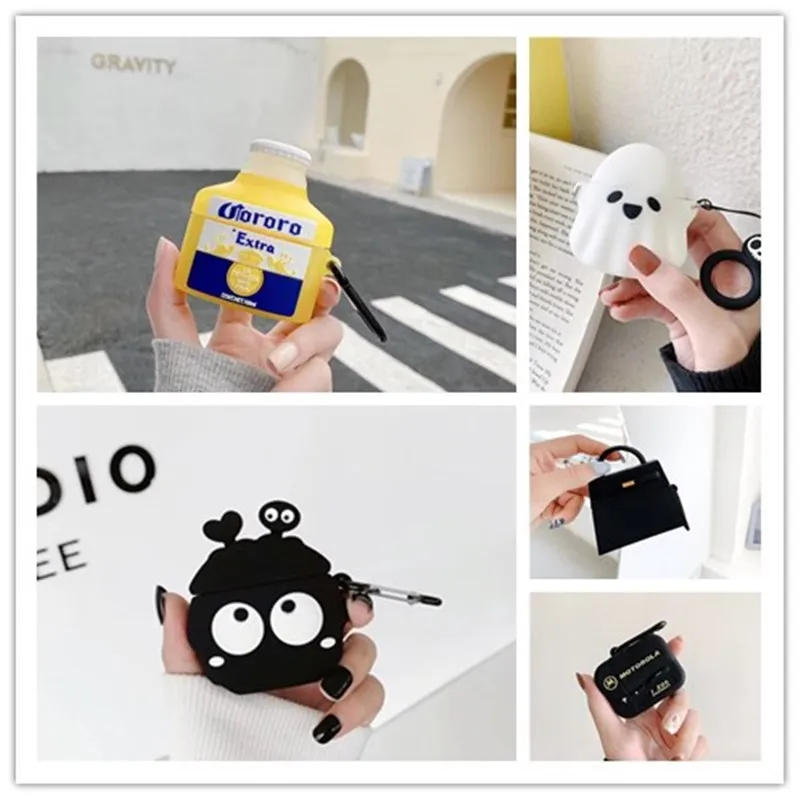 

Anime Camera Caw 3D Wireless Blutooth Earphone Cases For Apple Airpods 1 2 3 Pro Air pods Cover Ear Box Funda Coque Capa Case