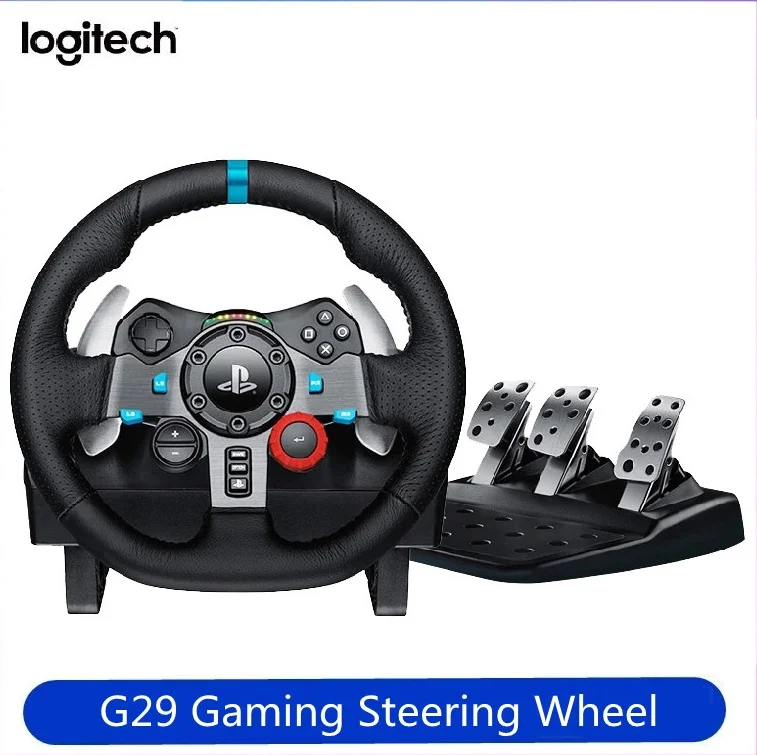 Romantik Hjelm Gå forud Logitech G29 Game Steering Racing Simulator Steering Wheel with PC / PS4  Feedback Handbrake Gear Lever Nintendo Switch Games _ - AliExpress Mobile