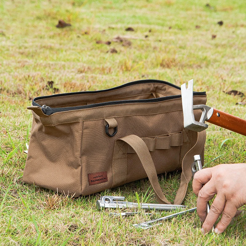 

Outdoor Tent Stakes Storage Bag Portable Camping Tent Nail Hammer Wind Rope Camping Tool Storage Bag Waterproof Pack