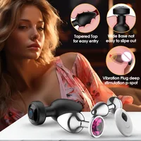 10-Modi Analplug-Vibrator, vibrierender Buttplug, Fernbedienung, Analplug für Prostata-Massage, Sexspielzeug für Erwachsene für Männer und Frauen 6
