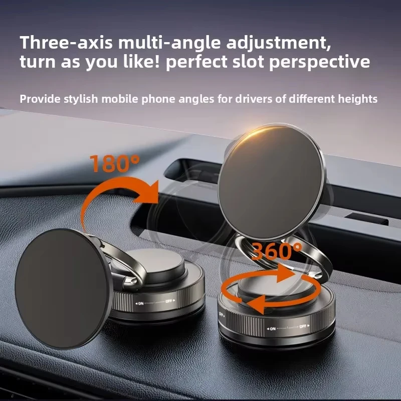 T30 Vacuum Magnetic Phone Holder Stand, for Magsafe Suction Cup Phone MountAdjustable Swivel Lock, for Your Car/Gym/Mirror 2