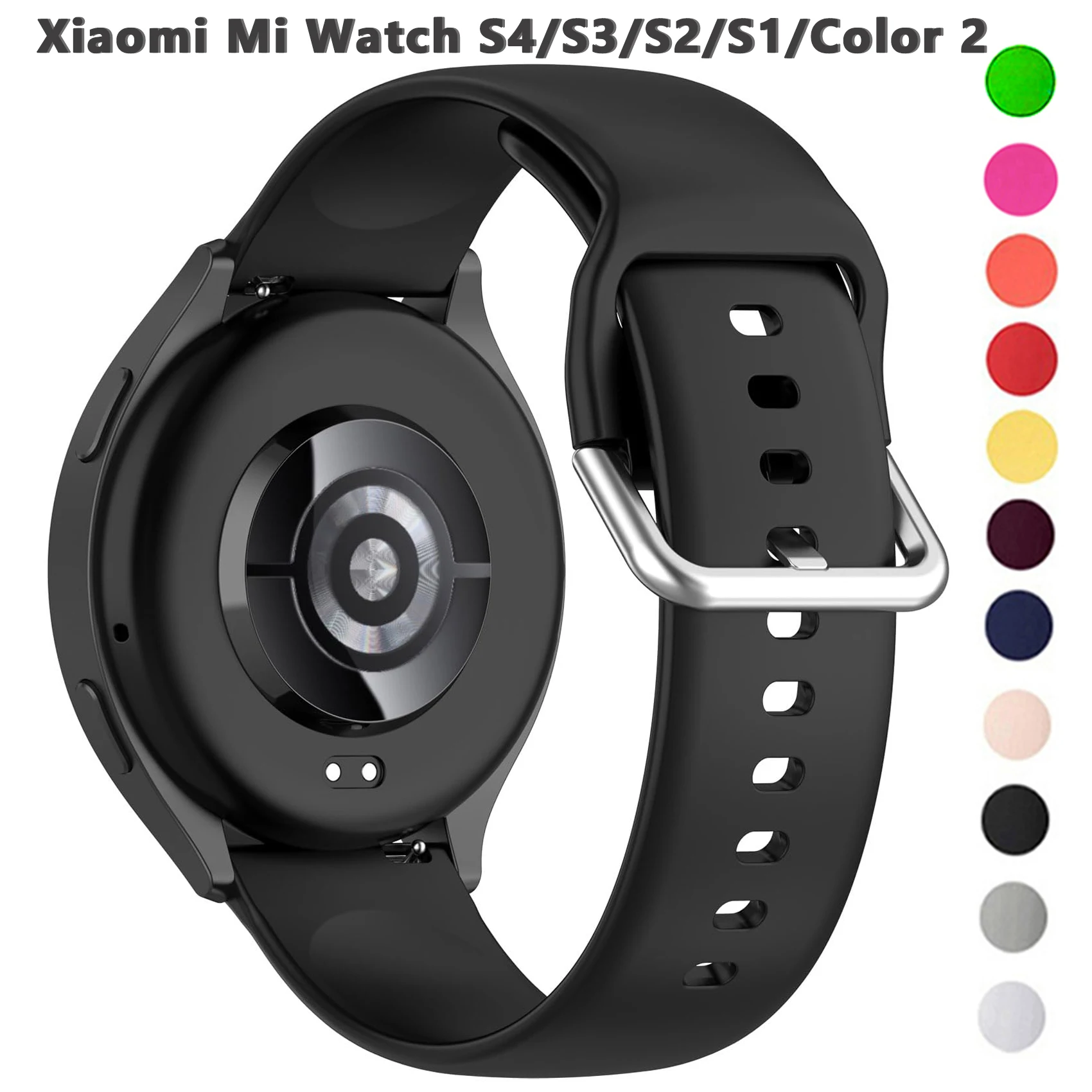 Silicone Replacement Strap for Xiaomi Smart Watch - 22mm Bracelet Band
