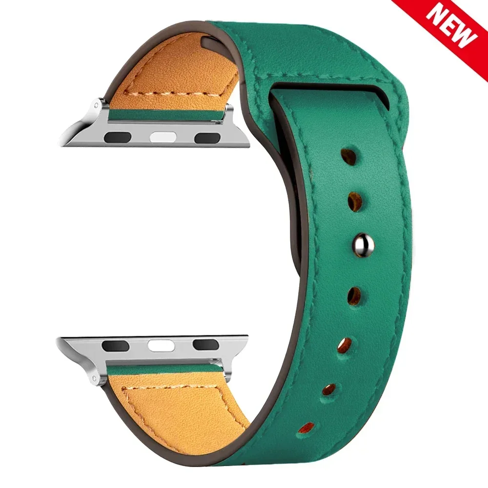 Genuine Leather Strap for Smartwatch - Sport Loop Bracelet in Classic Design