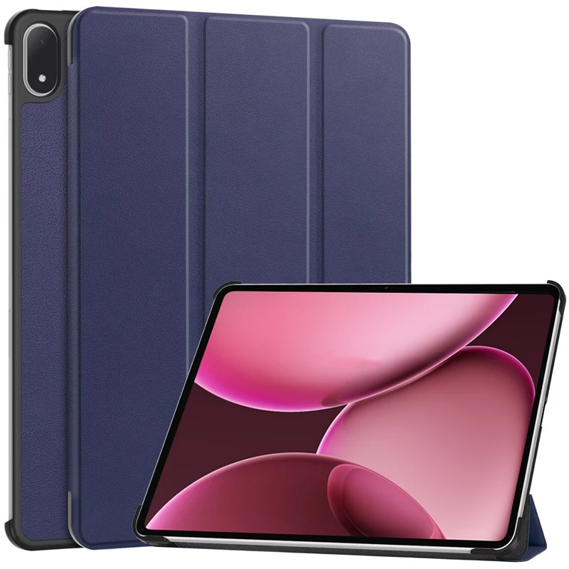 Tri-folding PU Leather Hard Stand Smart Cover, 13.2-inch