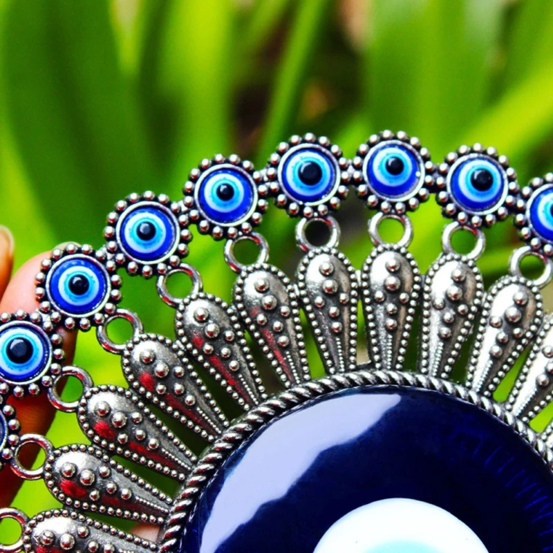 D0AD Turkish Blue for Evil Eye Decor Wall Hanging Pendant Amulets Ornament for Key Ring Home Garden for Protection Lucky Gift 3