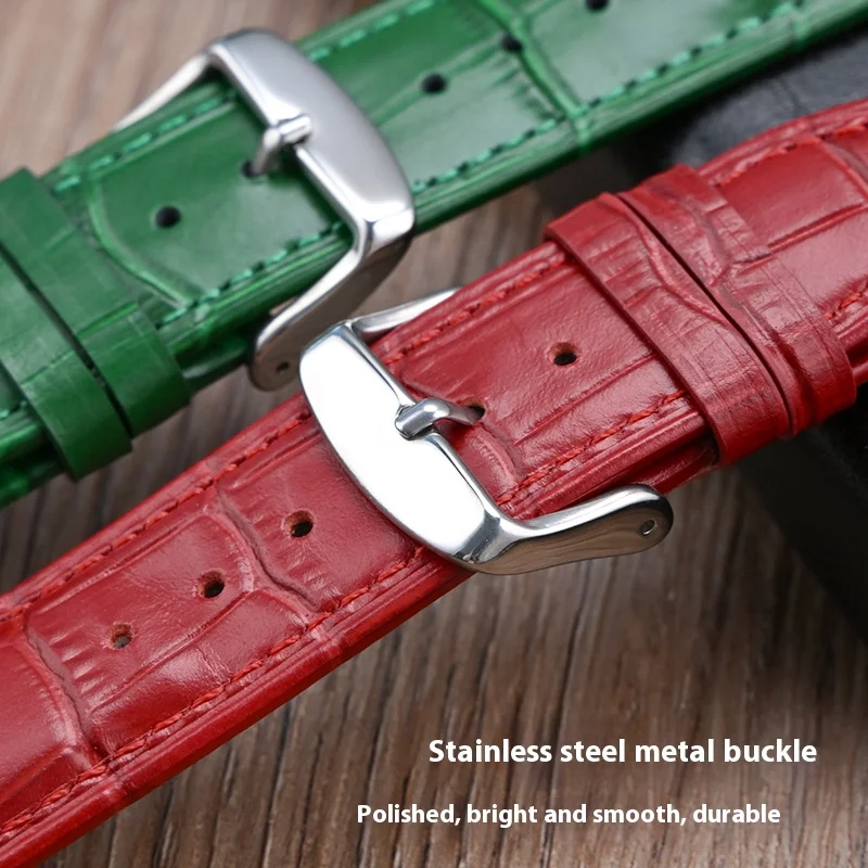 Universal Genuine Leather Quick Release Watch Band Strap - Premium Cowhide Bracelet