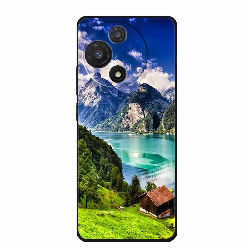 Shockproof Black Silicone TPU Soft Back Cover - Durable Phone Case