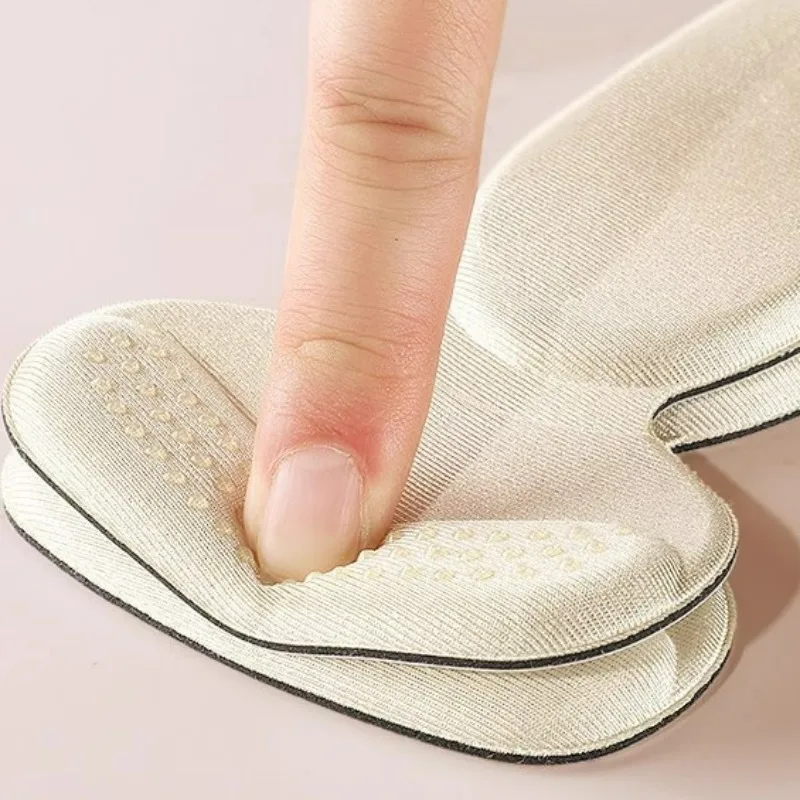 Non-slip Heel Stickers Sports Shoes High Heels Relieve Pressure Cushioning Heel Pad Recyclable Elastic Transparent Shoe Inserts