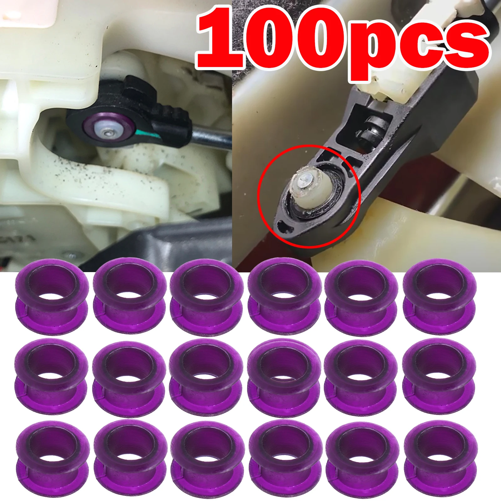 100Pcs Gear Shifter Cable Linkage Boccola Sleeve Per Fiat Sedici Suzuki Swift Sport Sx4 Alto Entrambe Le Estremità Grommet Fix Kit Di Riparazione