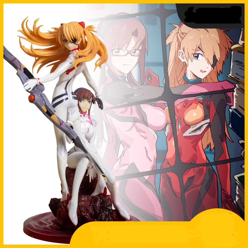 

23cm GEM Figure Asuka Langley Shikinami Mari Makinami Illustrious Action Figure PVC Model Collection Toys