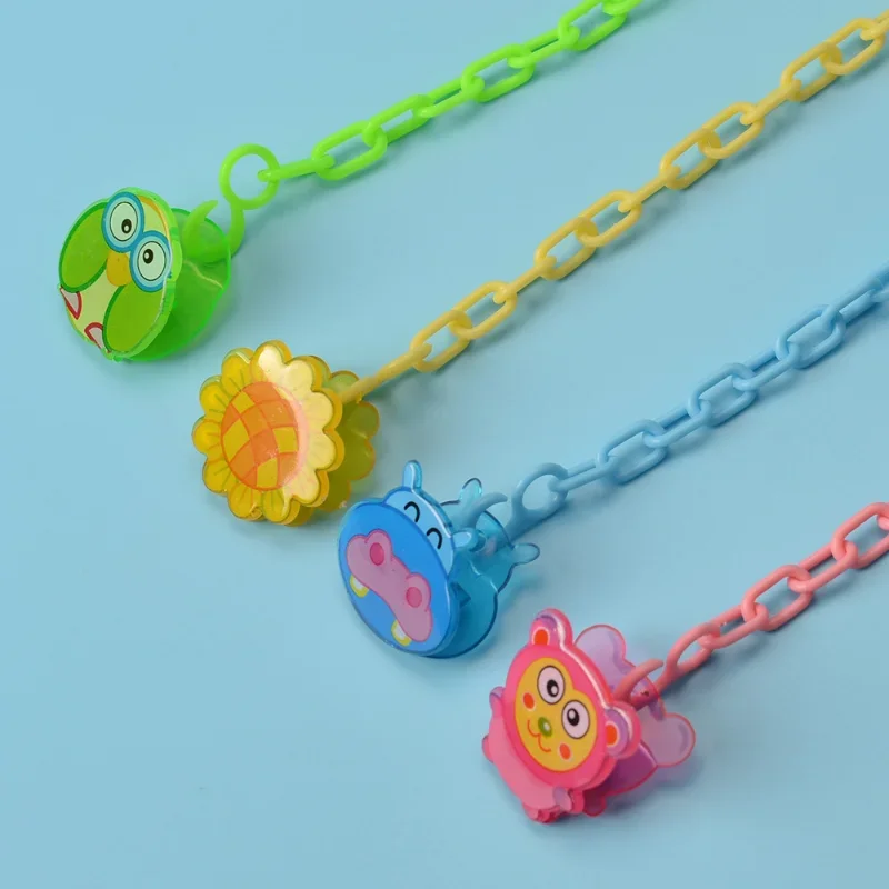 Pacifier Leash Clip Cartoon Animals Nipple Baby Bibs Clip Pacifier Chain Holder Leash Newborn Baby Feeding Accessories
