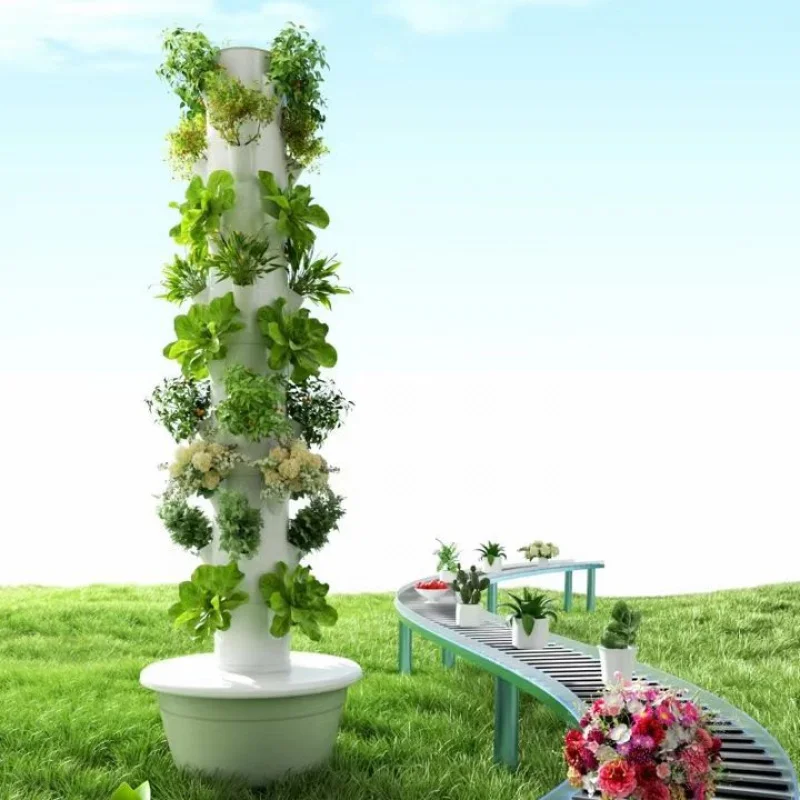 vertical hydroponic tower intelligent vegetable planter