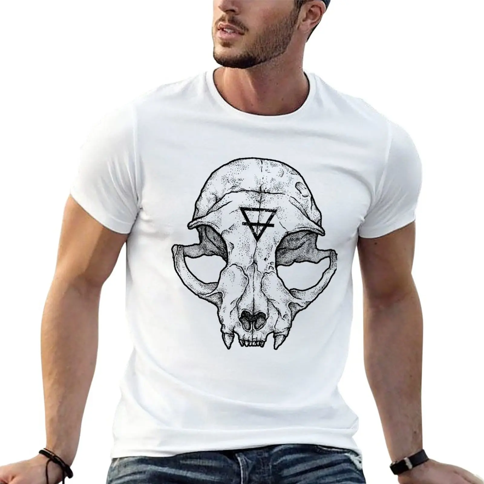 

Cat Skull II T-Shirt boys white t shirts Anime t-shirt quick drying t-shirt quick drying shirt men t shirt